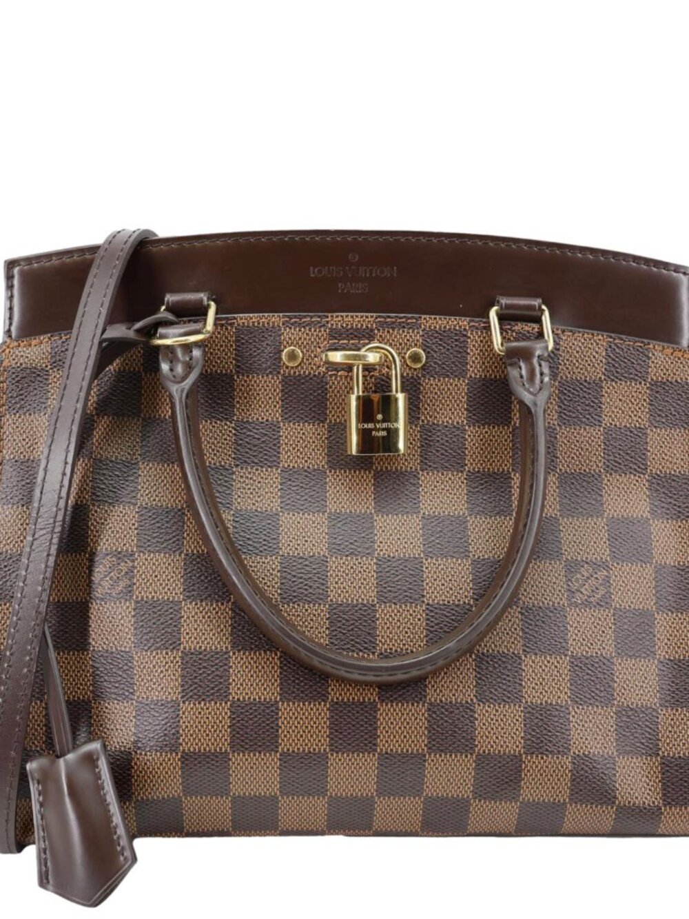 Louis Vuitton Rivoli BB Damier Ebene Shoulder Bag Brown